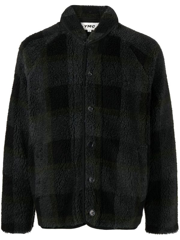 YMC Beach Shearling Checked Jacket - Farfetch