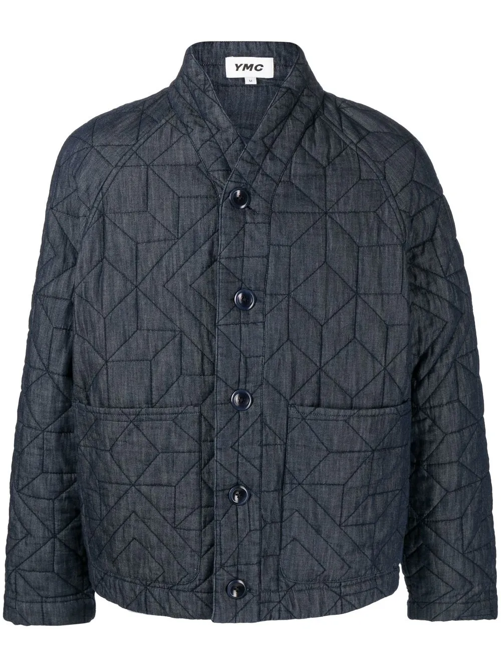 Ymc You Must Create Erkin Quilted Jacket In Blue
