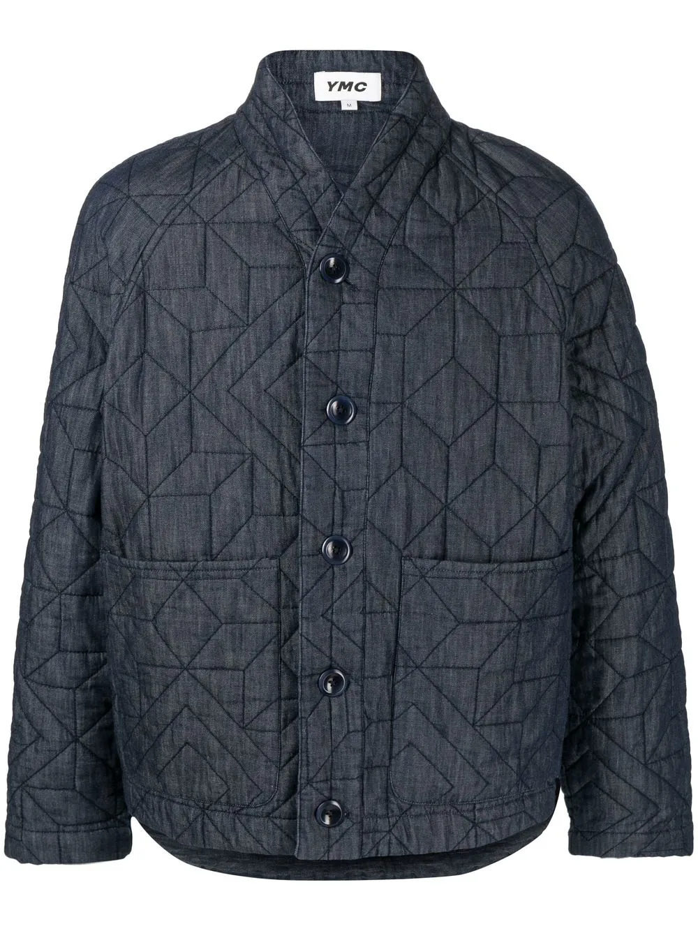 

YMC Erkin quilted jacket - Blue