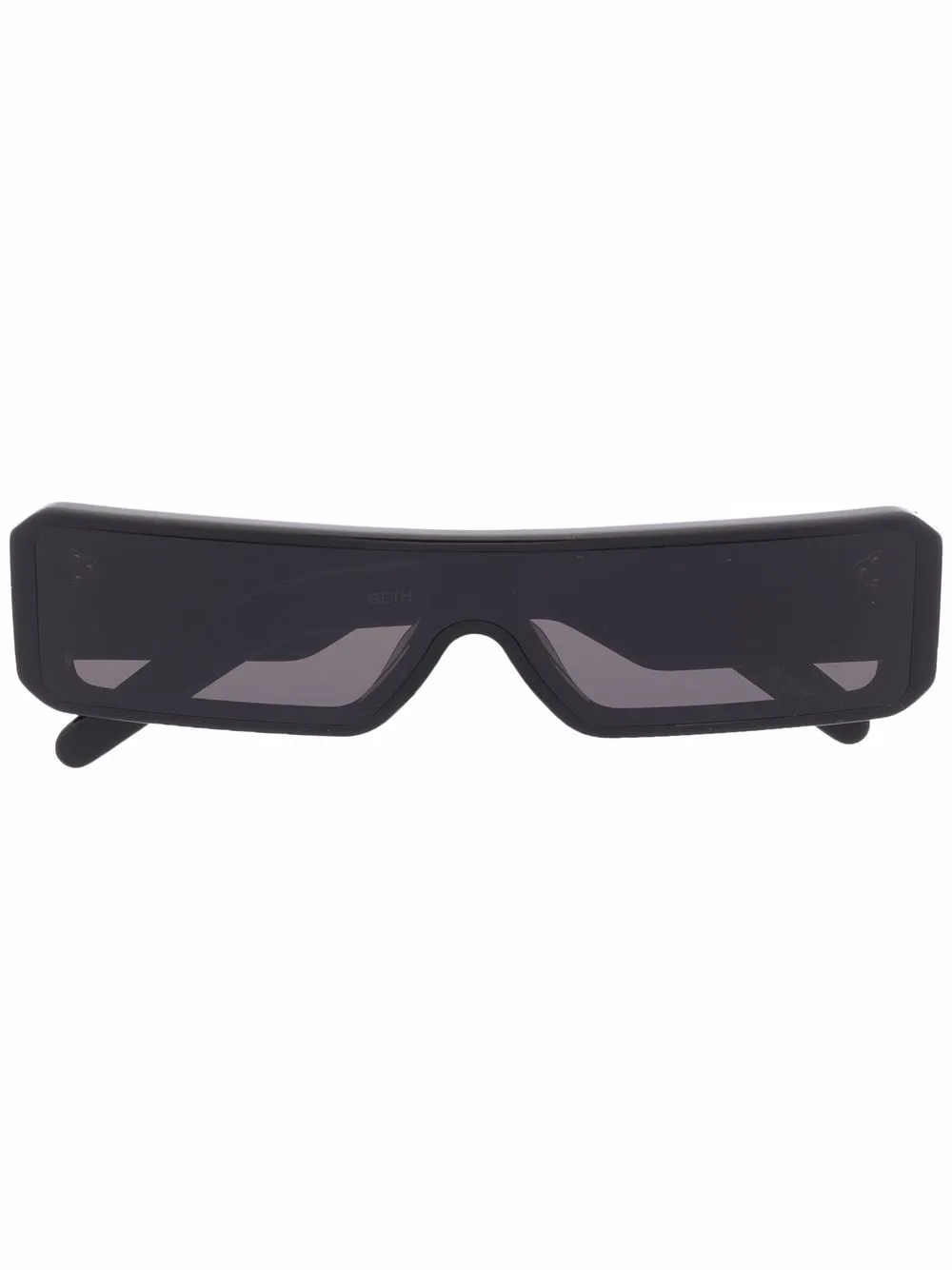 

Rick Owens wide rectangular frame sunglasses - Black