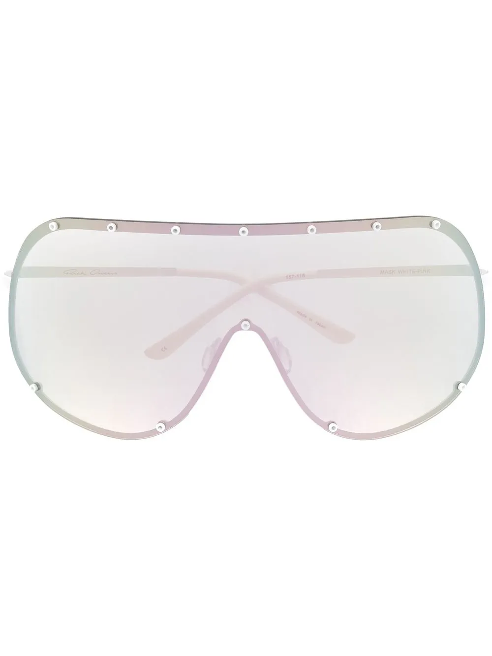 

Rick Owens Mask oversize sunglasses - White