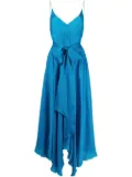 Alexandre Vauthier silk layered evening gown - Blue