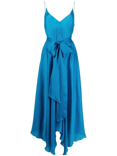 Alexandre Vauthier vestido de fiesta de seda a capas