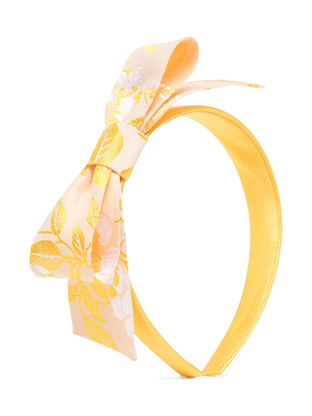 

Hucklebones London jacquard-bow hairband - Yellow