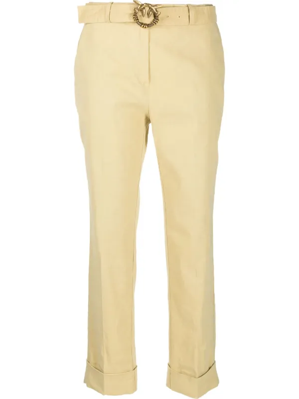 PINKO Love Birds Belted Cropped 