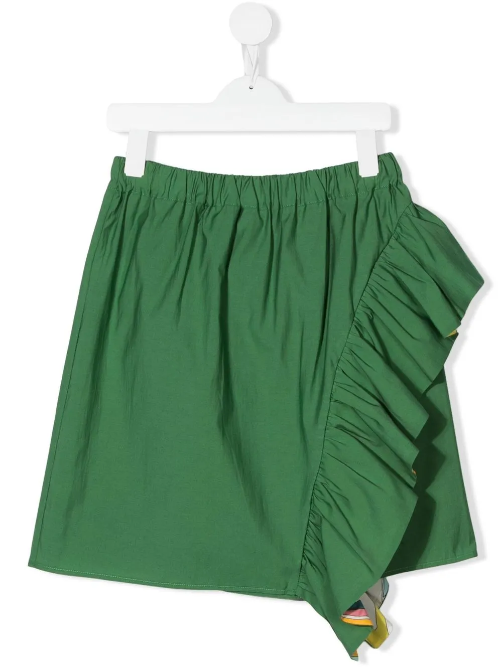 

PUCCI Junior ruffle detail skirt - Green