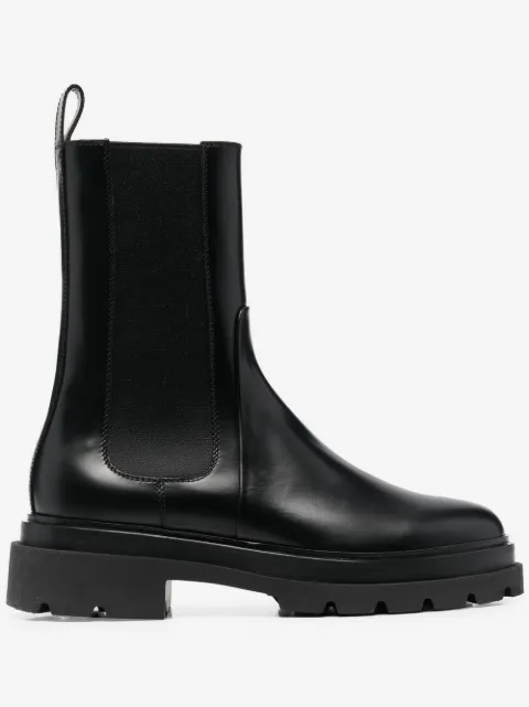 Santoni elasticated side-panel Chelsea boots