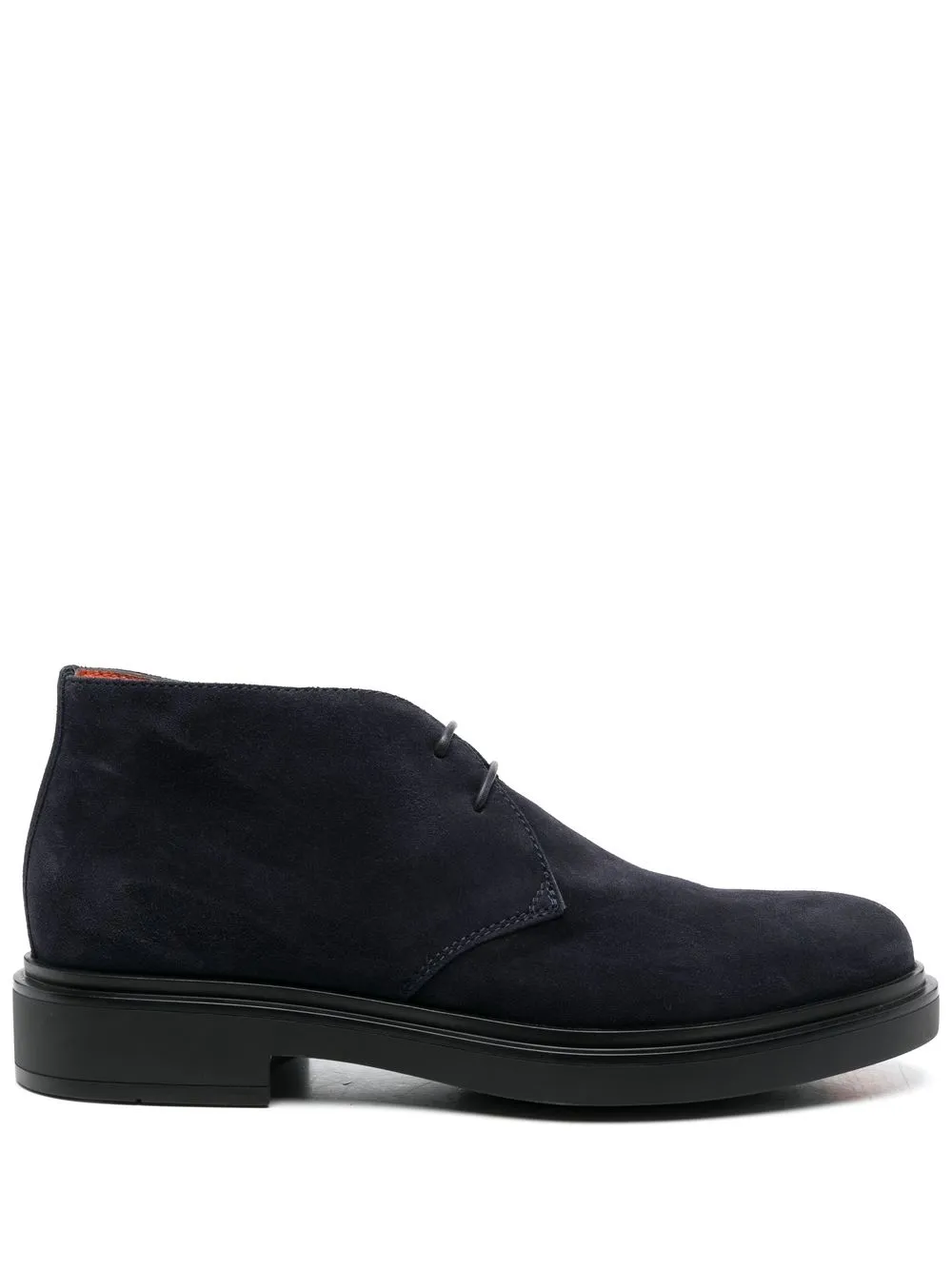 

Santoni lace-up suede boots - Blue