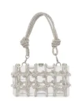 Cult Gaia Bess crystal-embellished shoulder bag - Silver