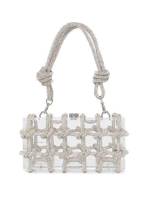 Cult Gaia Bess crystal-embellished shoulder bag