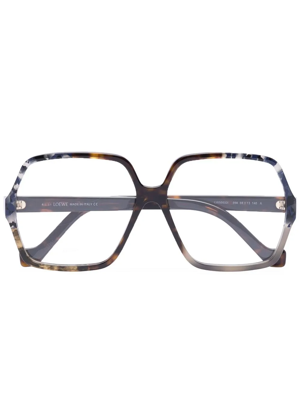 

LOEWE lentes con armazón cuadrado - Gris