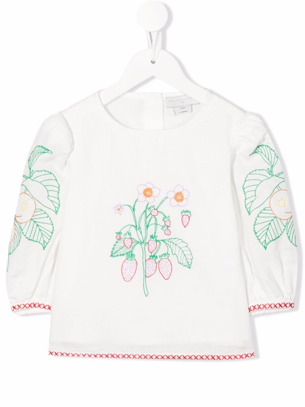 Image 1 of Stella McCartney Kids embroidered cotton blouse