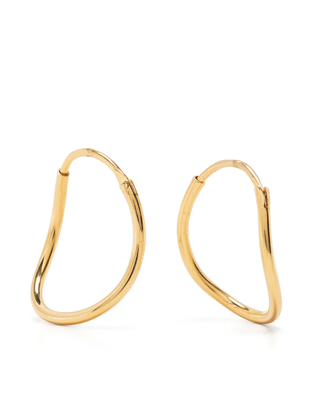 

BAR JEWELLERY aretes Outline bañados en oro - Dorado