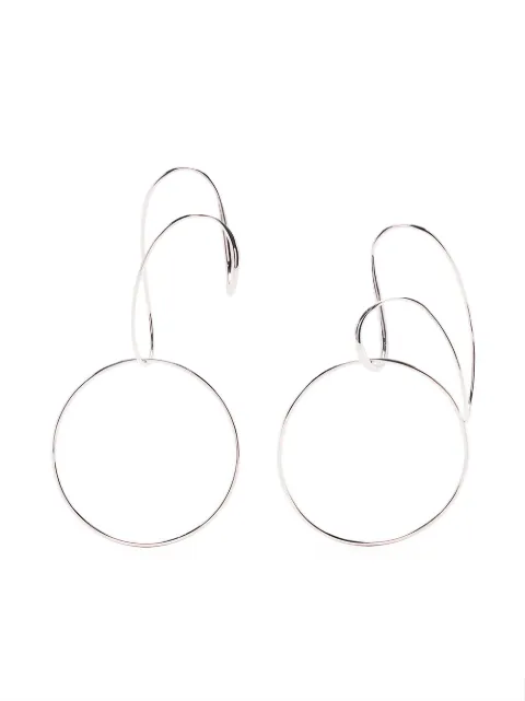 BAR JEWELLERY Opposing Forms silver earrings 
