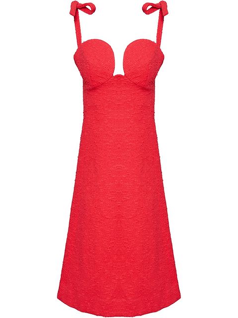 Carolina Herrera bustier A-line sleeveless dress