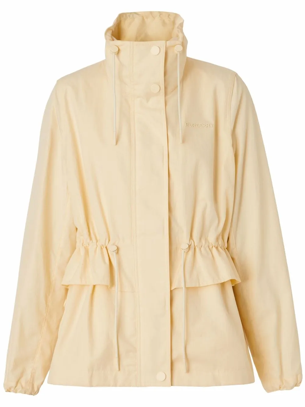

Burberry chamarra con cuello alto y volantes - Amarillo