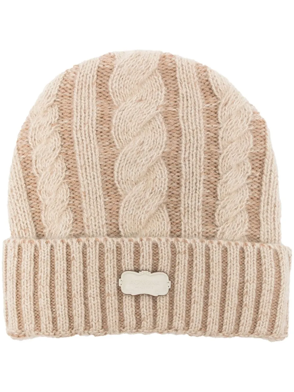 Agnona Chunky Knit Beanie In Nude | ModeSens