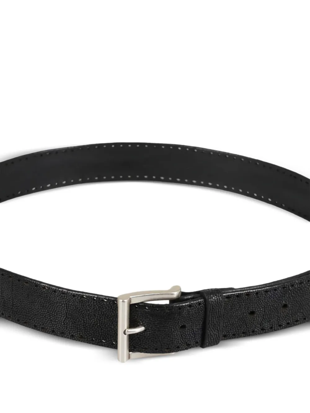 Orciani Leren riem - Zwart