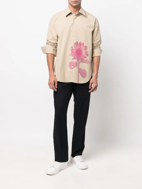 Sunflower floral-print button-up Shirt 