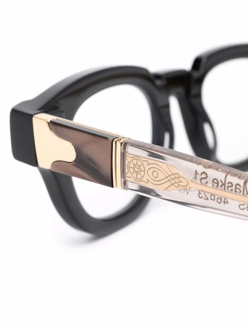  Kuboraum Brille Mit Eckigem Gestell   Schwarz 