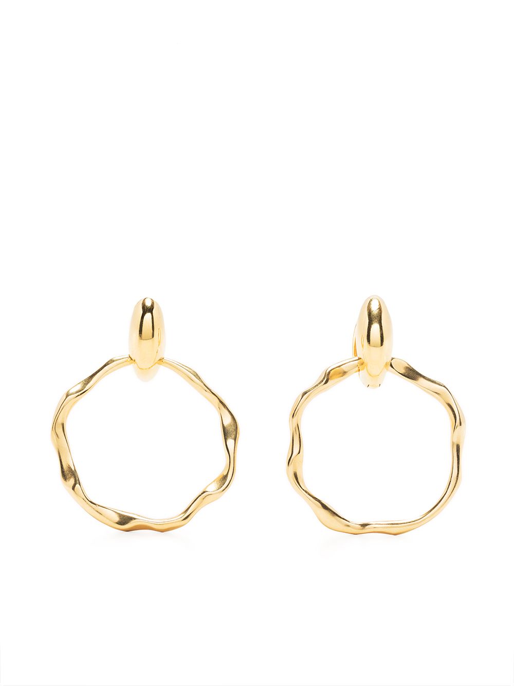 DOWER AND HALL Polo Story gold-plated hoops