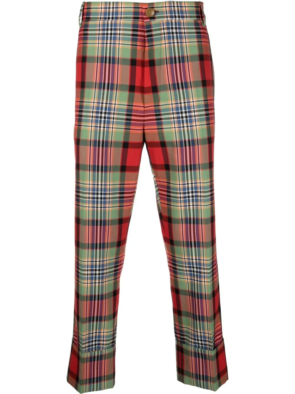 

Vivienne Westwood pantalones de vestir a cuadros - Rojo