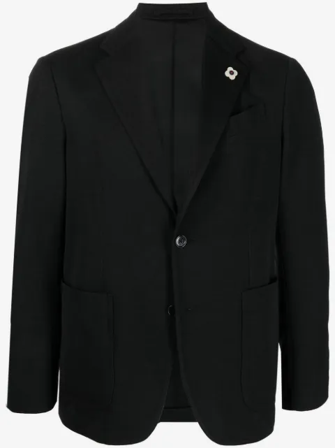 Lardini buttoned-up single-breasted blazer