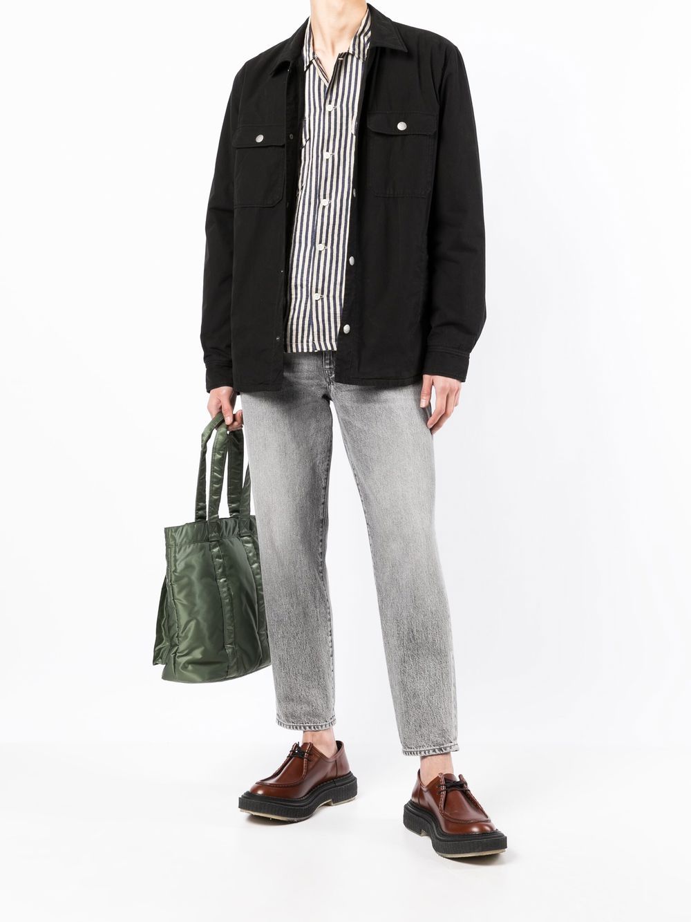 A.P.C. Button-up shirtjack - Zwart