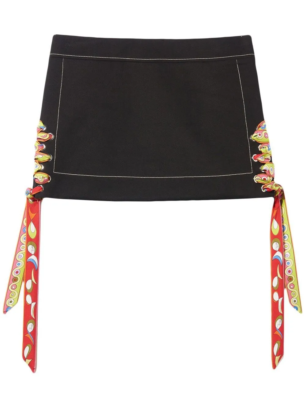 

PUCCI Pesci ribbon mini skirt - Black