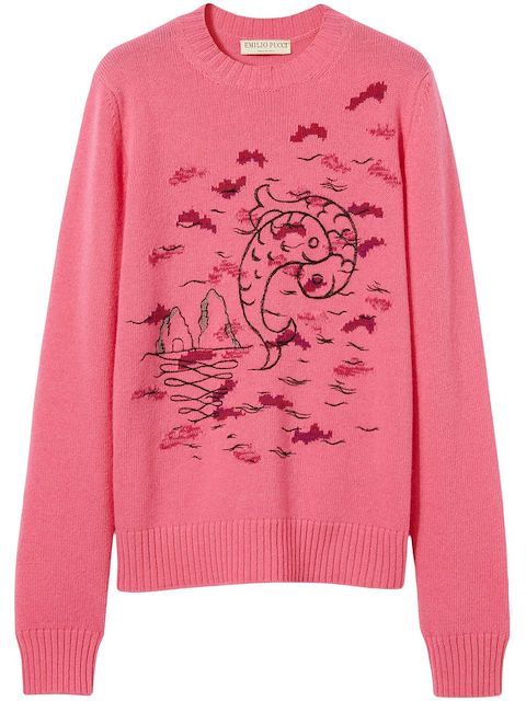 PUCCI Pesci-intarsia jumper