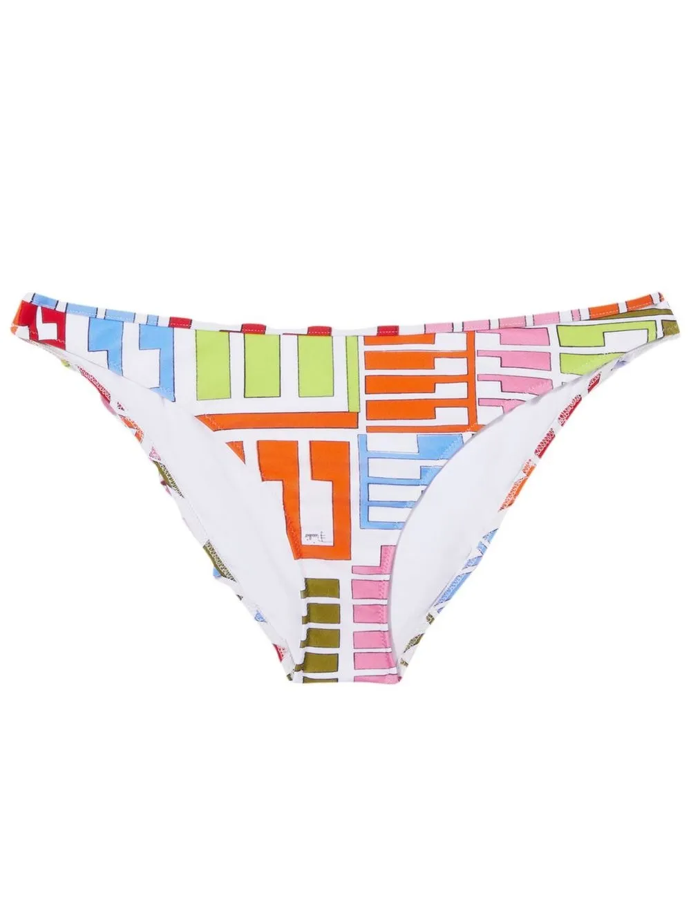 

PUCCI bikini bottom con estampado Geometrico - Blanco