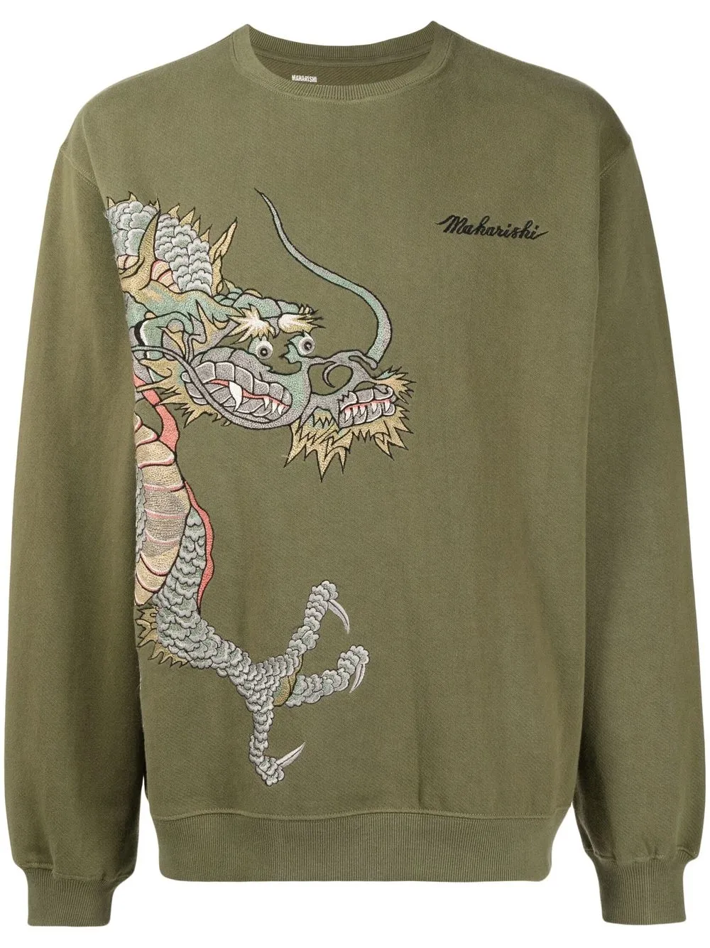 

Maharishi sudadera Dragon & Tiger - Verde