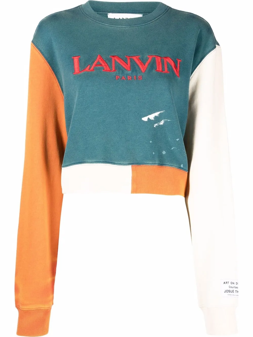 

Lanvin sudadera corta con logo bordado de Lanvin x Gallery Dept. - Azul