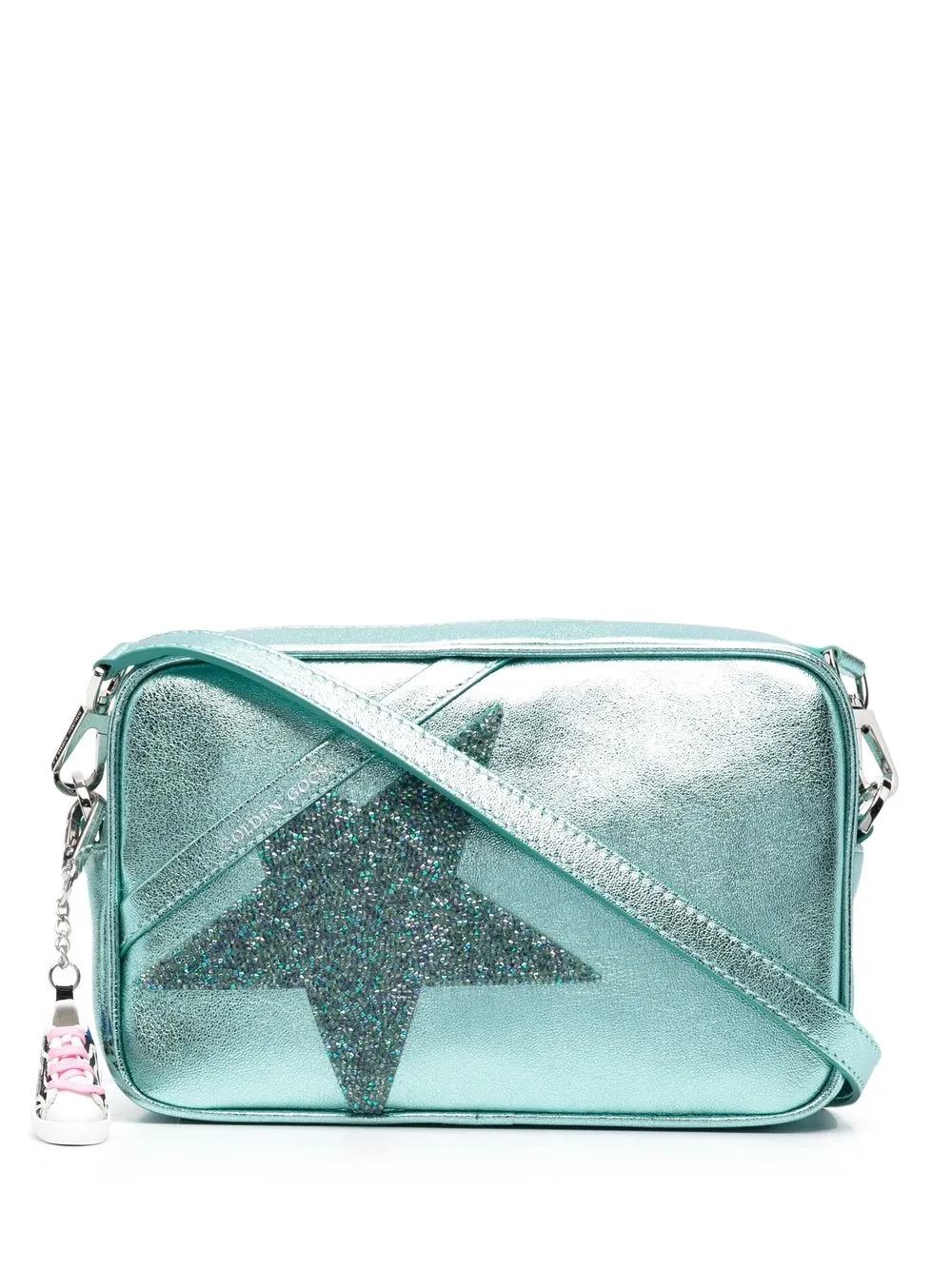 

Golden Goose bolsa de hombro con parche de estrella - Azul