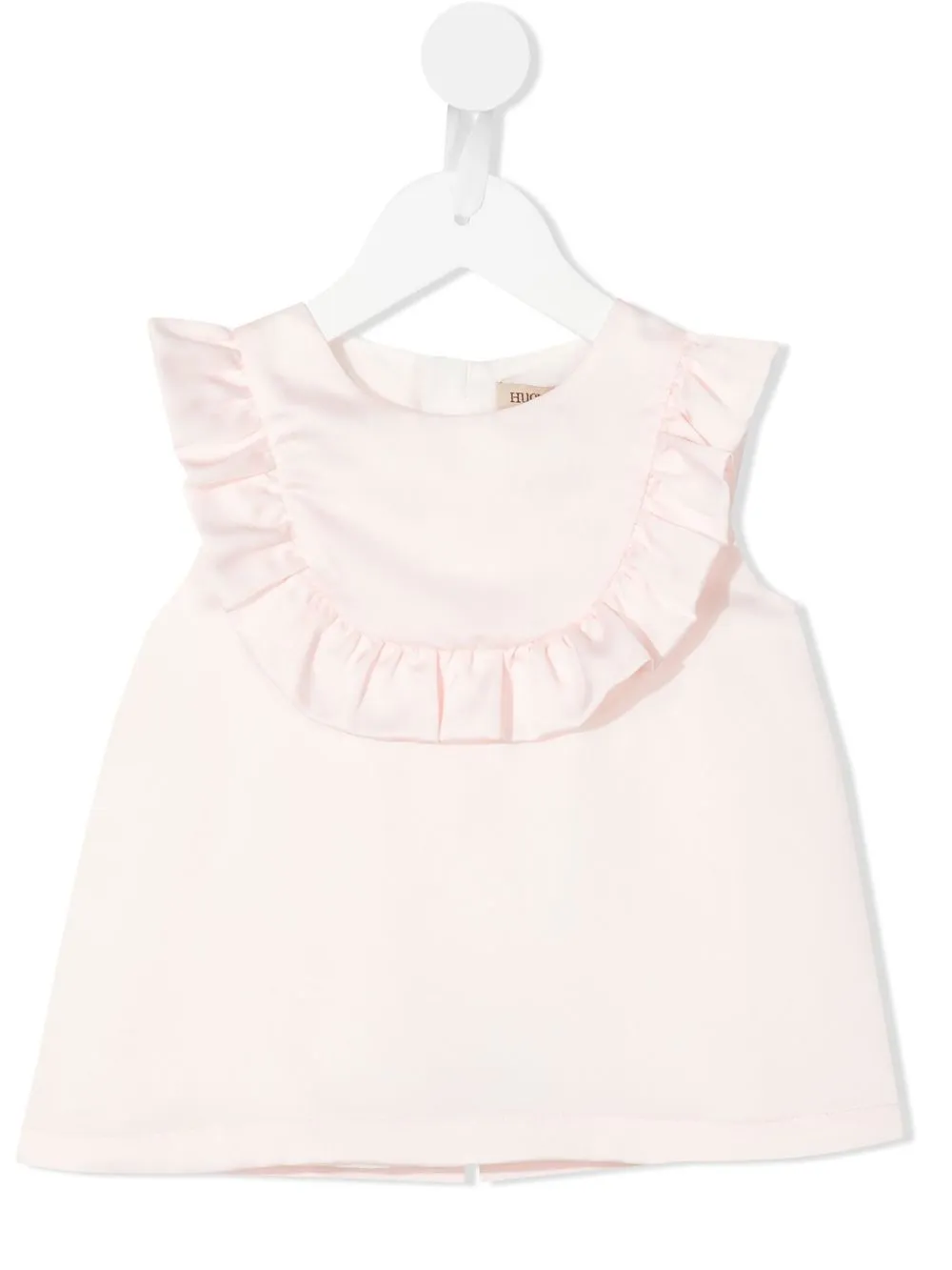 

Hucklebones London blusa sin mangas con detalles de volantes - Rosado