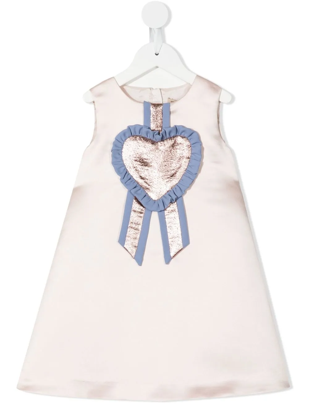 

Hucklebones London vestido recto con aplique de roseta - Rosado