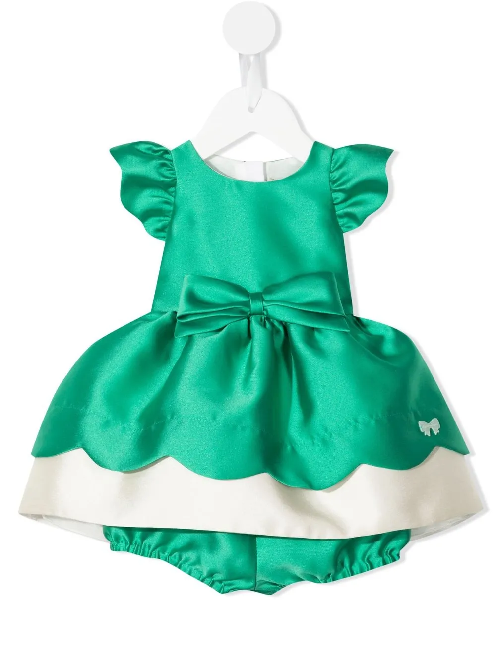 

Hucklebones London vestido acampanado con detalle de moño - Verde