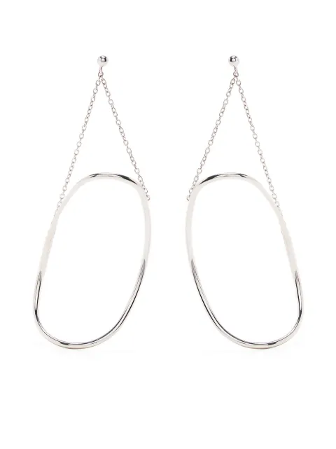 BAR JEWELLERY Glide chain-link hoop earrings