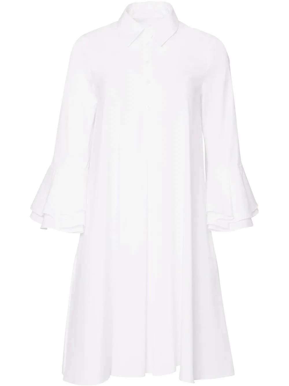 

Carolina Herrera flared button-up shirtdress - White