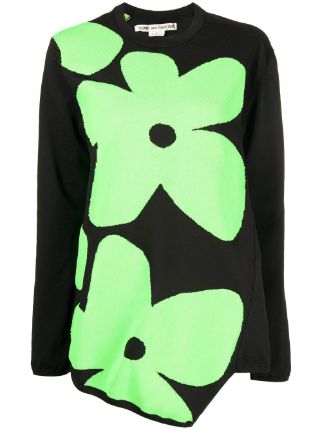 Comme Des Garçons flower-print Sweatshirt - Farfetch