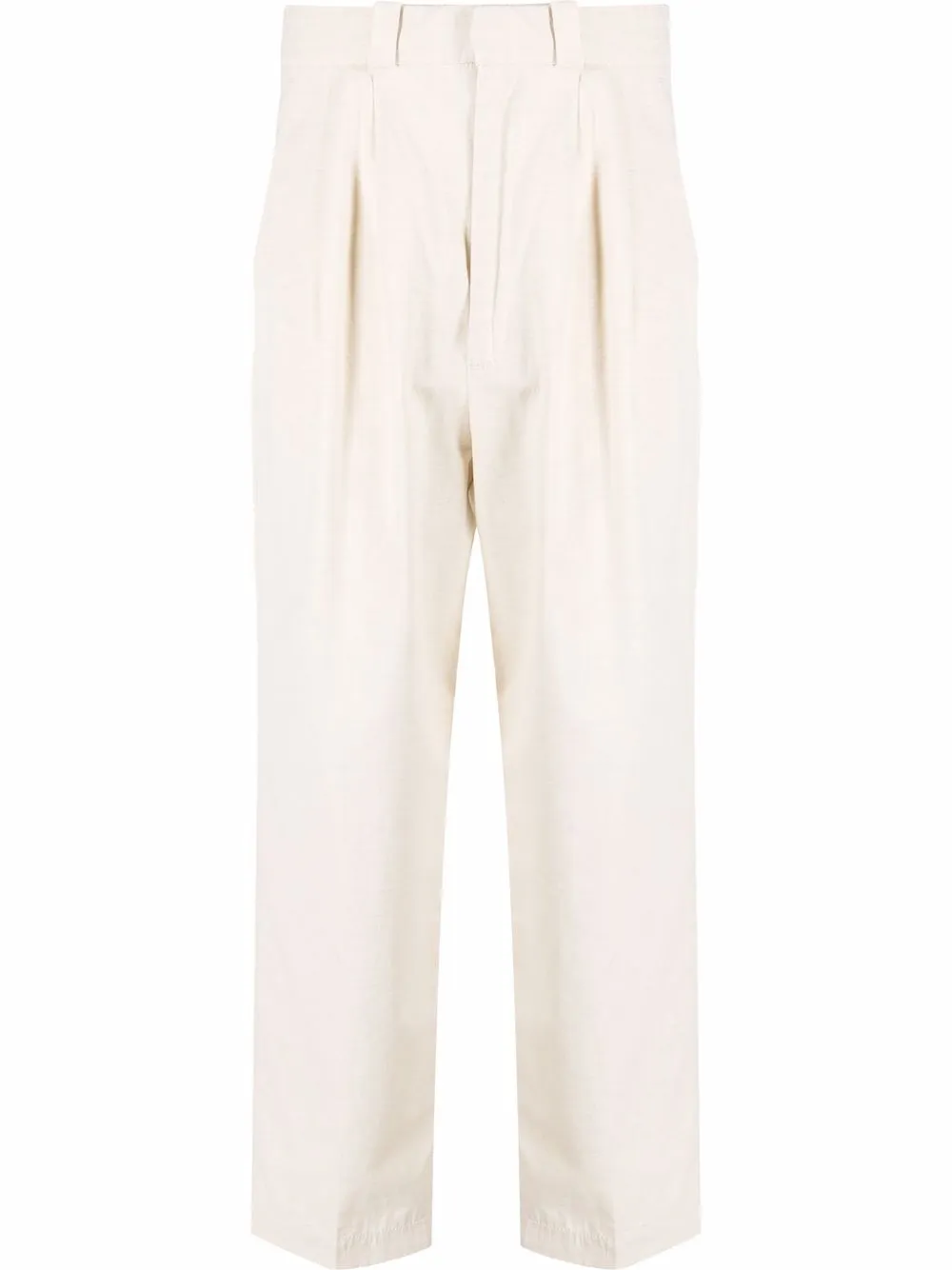 Haikure pantalones rectos con tiro alto - Neutro