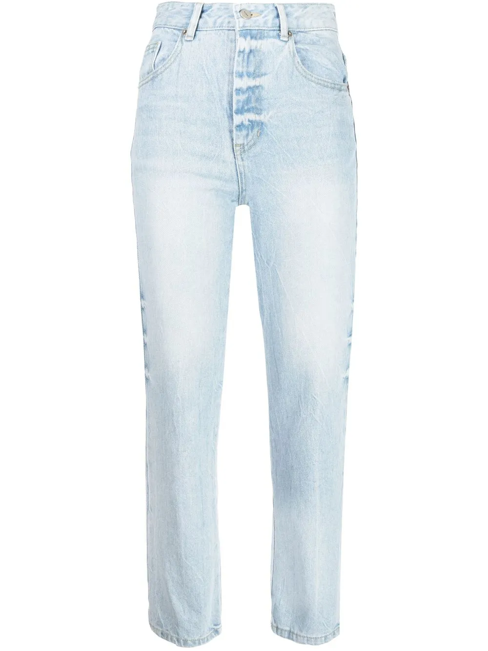 

SJYP high-rise straight-leg jeans - Blue