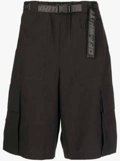 Off-White Industrial-belt track shorts