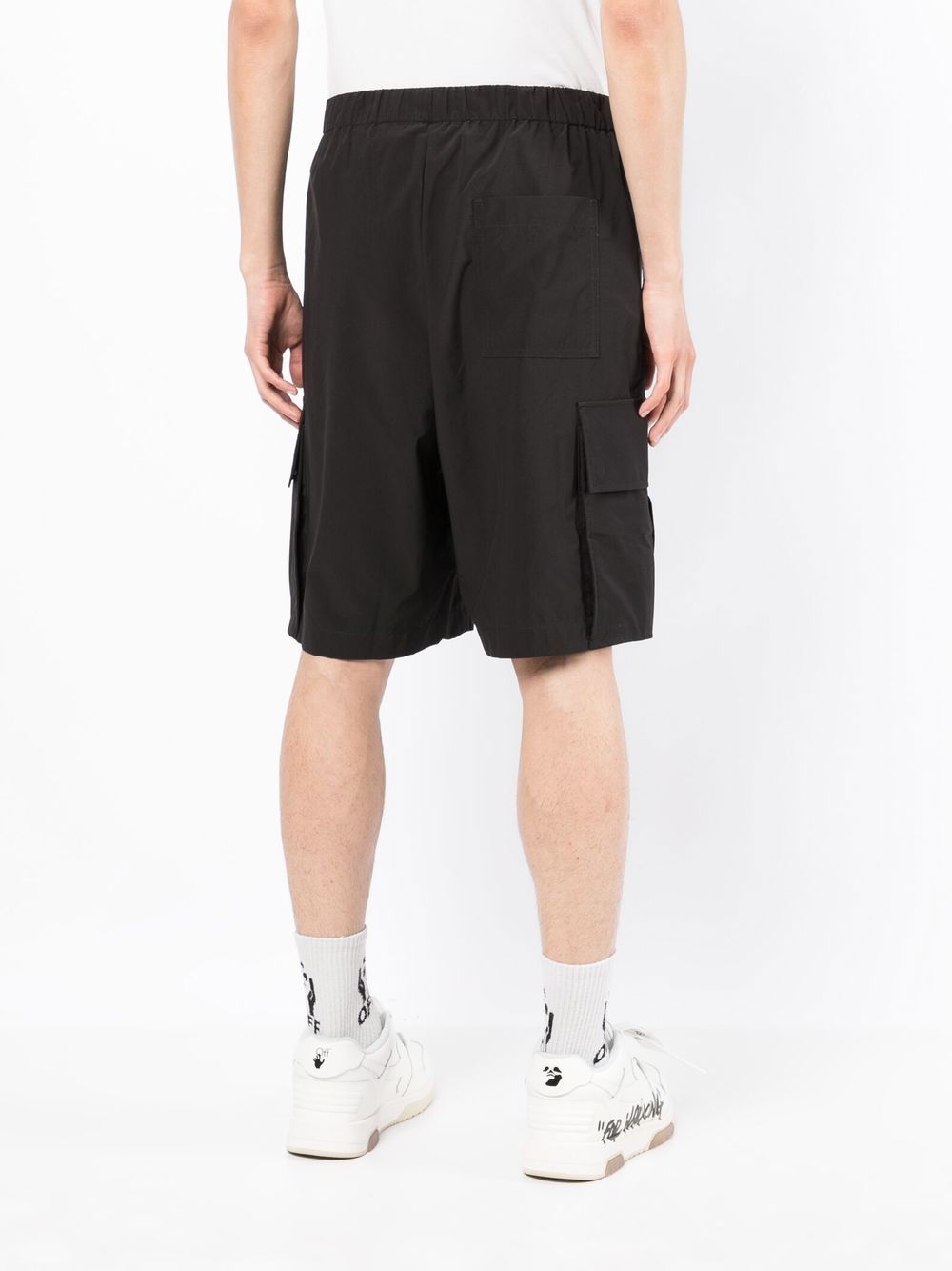 Shop Off-white Industrial-belt Track Shorts In Black