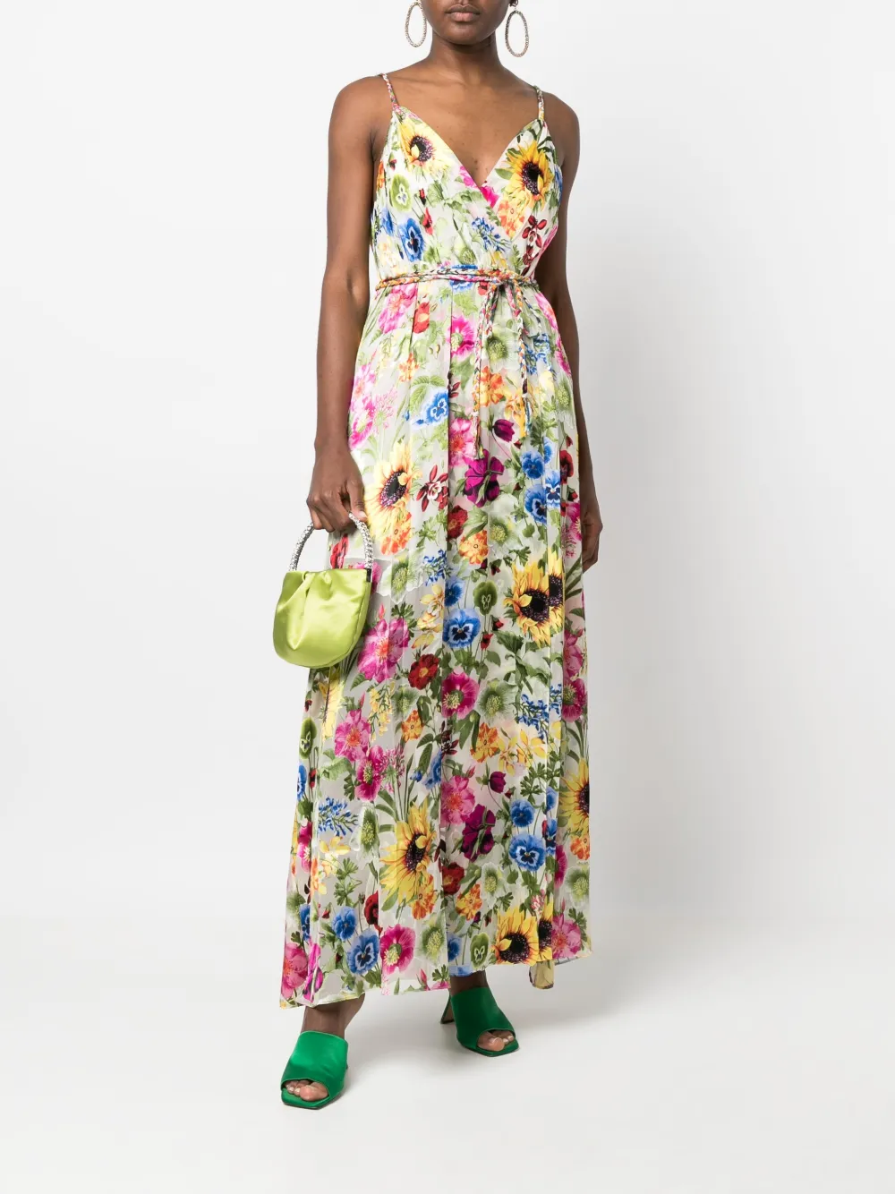 alice + olivia Jurk met bloemenprint - Beige