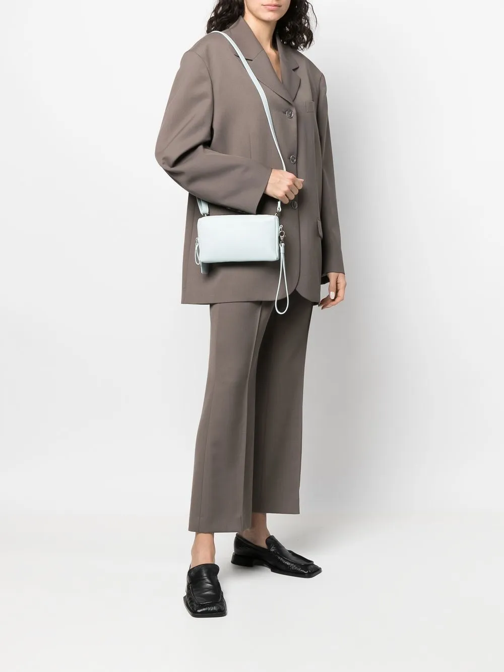 Marsèll Clutch met logo-reliëf - Blauw