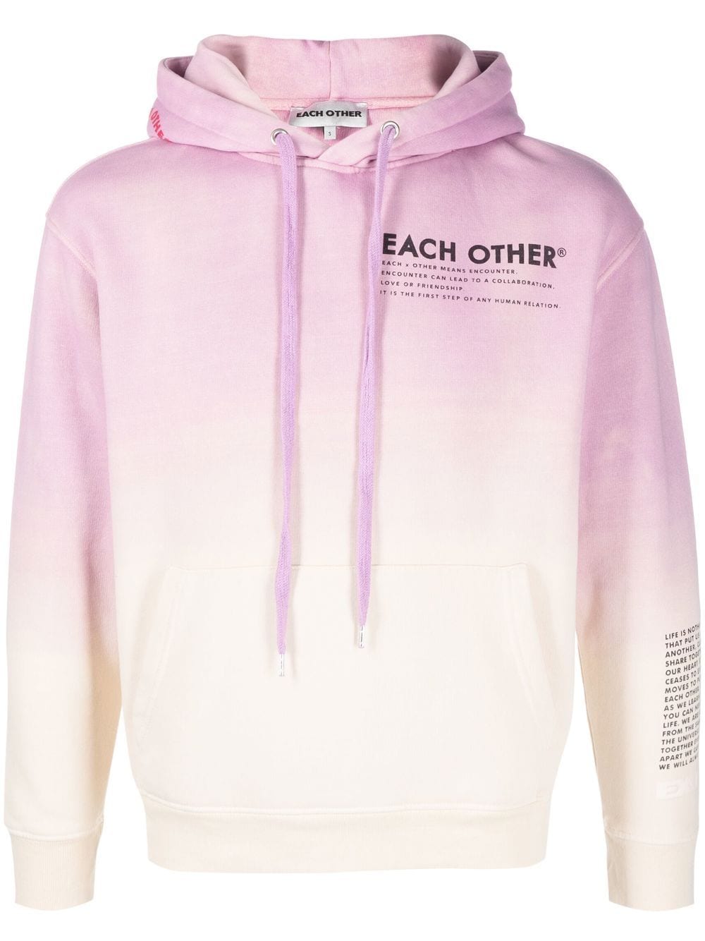 Each X Other Me/we Logo-print Hoodie In Purple