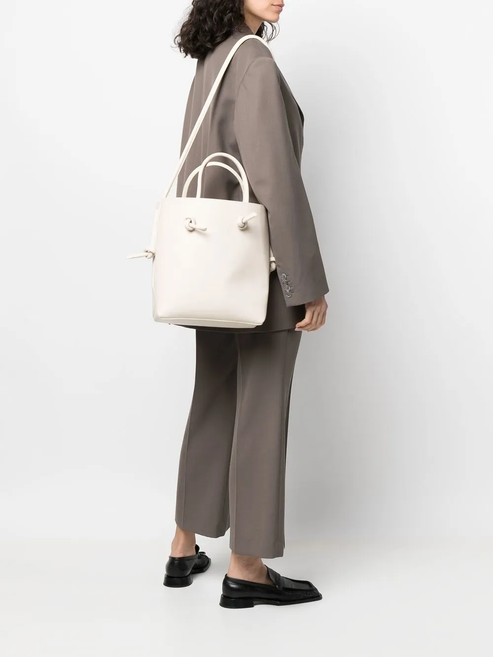 Marsèll Leren schoudertas - Beige