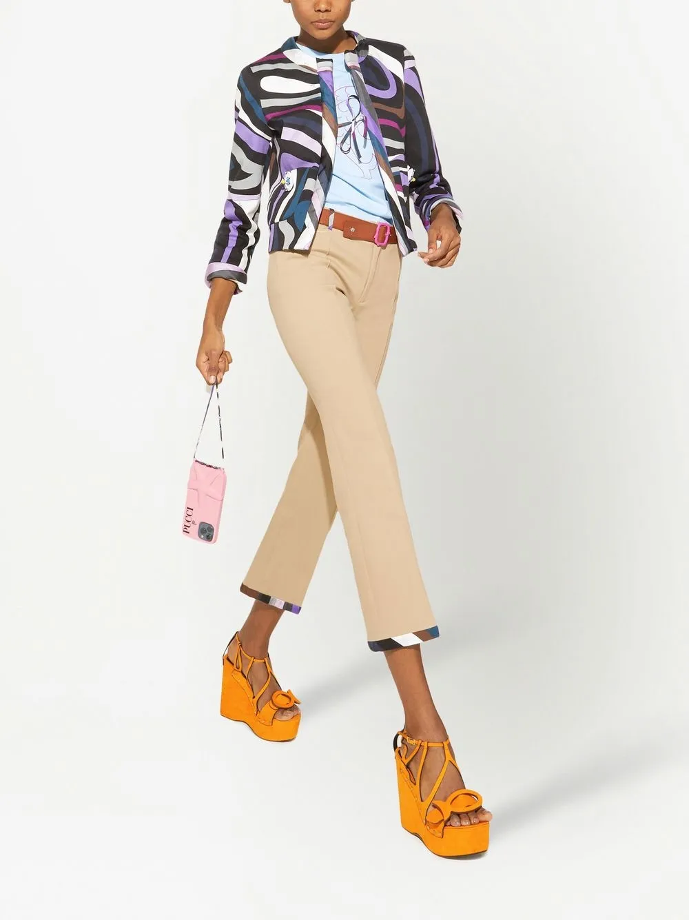 PUCCI Cropped broek - Beige