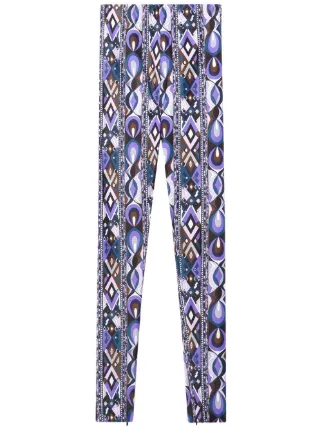 Purple print leggings outlet